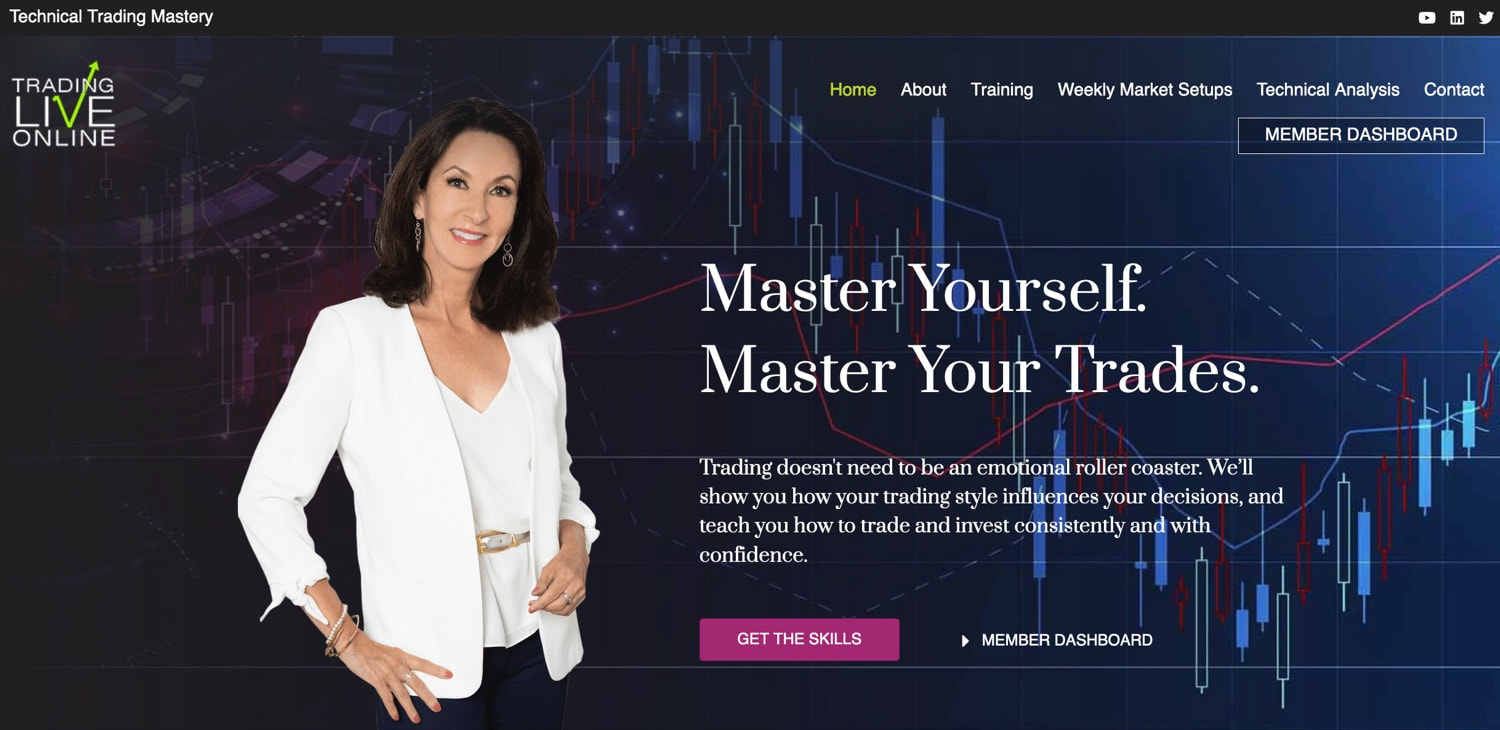 trading live online website homepage